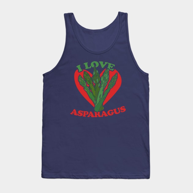 I love Asparagus Tank Top by bubbsnugg